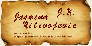 Jasmina Milivojević vizit kartica
